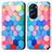 Leather Case Stands Fashionable Pattern Flip Cover Holder S02D for Motorola Moto Edge Plus (2022) 5G Colorful