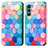 Leather Case Stands Fashionable Pattern Flip Cover Holder S02D for Motorola Moto Edge S30 5G