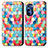 Leather Case Stands Fashionable Pattern Flip Cover Holder S02D for Motorola Moto G Stylus (2022) 4G