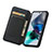 Leather Case Stands Fashionable Pattern Flip Cover Holder S02D for Motorola Moto G13