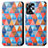 Leather Case Stands Fashionable Pattern Flip Cover Holder S02D for Motorola Moto G13