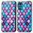 Leather Case Stands Fashionable Pattern Flip Cover Holder S02D for Motorola Moto G22 Purple