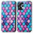 Leather Case Stands Fashionable Pattern Flip Cover Holder S02D for Motorola Moto G23 Purple