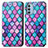 Leather Case Stands Fashionable Pattern Flip Cover Holder S02D for Motorola Moto G51 5G Purple