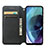 Leather Case Stands Fashionable Pattern Flip Cover Holder S02D for Motorola Moto G71 5G