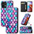 Leather Case Stands Fashionable Pattern Flip Cover Holder S02D for Motorola Moto X40 5G