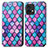 Leather Case Stands Fashionable Pattern Flip Cover Holder S02D for Motorola Moto X40 5G Purple