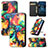 Leather Case Stands Fashionable Pattern Flip Cover Holder S02D for Nokia G100