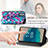 Leather Case Stands Fashionable Pattern Flip Cover Holder S02D for Nokia G22