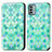 Leather Case Stands Fashionable Pattern Flip Cover Holder S02D for Nokia G22