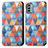 Leather Case Stands Fashionable Pattern Flip Cover Holder S02D for Nokia G22