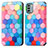 Leather Case Stands Fashionable Pattern Flip Cover Holder S02D for Nokia G22