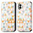 Leather Case Stands Fashionable Pattern Flip Cover Holder S02D for Nothing Phone 2 White