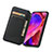 Leather Case Stands Fashionable Pattern Flip Cover Holder S02D for Oppo A74 5G