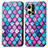 Leather Case Stands Fashionable Pattern Flip Cover Holder S02D for Oppo F21 Pro 4G