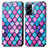 Leather Case Stands Fashionable Pattern Flip Cover Holder S02D for Oppo K10 5G India