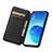 Leather Case Stands Fashionable Pattern Flip Cover Holder S02D for Oppo Reno6 5G