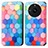 Leather Case Stands Fashionable Pattern Flip Cover Holder S02D for Realme 11 Pro 5G Colorful