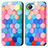 Leather Case Stands Fashionable Pattern Flip Cover Holder S02D for Realme C30s Colorful