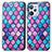 Leather Case Stands Fashionable Pattern Flip Cover Holder S02D for Realme C31