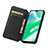 Leather Case Stands Fashionable Pattern Flip Cover Holder S02D for Realme C33 (2023)