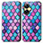 Leather Case Stands Fashionable Pattern Flip Cover Holder S02D for Realme C55