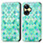 Leather Case Stands Fashionable Pattern Flip Cover Holder S02D for Realme C55