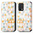 Leather Case Stands Fashionable Pattern Flip Cover Holder S02D for Realme GT Master 5G