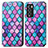 Leather Case Stands Fashionable Pattern Flip Cover Holder S02D for Realme GT Master Explorer 5G Purple