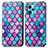 Leather Case Stands Fashionable Pattern Flip Cover Holder S02D for Realme Narzo 50 Pro 5G Purple