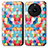 Leather Case Stands Fashionable Pattern Flip Cover Holder S02D for Realme Narzo 60 5G