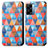 Leather Case Stands Fashionable Pattern Flip Cover Holder S02D for Realme V23 5G