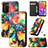 Leather Case Stands Fashionable Pattern Flip Cover Holder S02D for Samsung Galaxy A02s