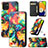 Leather Case Stands Fashionable Pattern Flip Cover Holder S02D for Samsung Galaxy A03