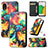 Leather Case Stands Fashionable Pattern Flip Cover Holder S02D for Samsung Galaxy A03 Core