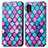 Leather Case Stands Fashionable Pattern Flip Cover Holder S02D for Samsung Galaxy A03 Core Purple