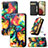 Leather Case Stands Fashionable Pattern Flip Cover Holder S02D for Samsung Galaxy A12 5G