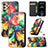 Leather Case Stands Fashionable Pattern Flip Cover Holder S02D for Samsung Galaxy A32 4G