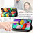 Leather Case Stands Fashionable Pattern Flip Cover Holder S02D for Samsung Galaxy A71 4G A715