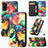 Leather Case Stands Fashionable Pattern Flip Cover Holder S02D for Samsung Galaxy A71 4G A715