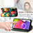 Leather Case Stands Fashionable Pattern Flip Cover Holder S02D for Samsung Galaxy F02S SM-E025F