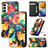 Leather Case Stands Fashionable Pattern Flip Cover Holder S02D for Samsung Galaxy F23 5G