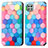 Leather Case Stands Fashionable Pattern Flip Cover Holder S02D for Samsung Galaxy F42 5G Colorful