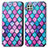 Leather Case Stands Fashionable Pattern Flip Cover Holder S02D for Samsung Galaxy F42 5G Purple