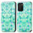 Leather Case Stands Fashionable Pattern Flip Cover Holder S02D for Samsung Galaxy M02s