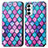 Leather Case Stands Fashionable Pattern Flip Cover Holder S02D for Samsung Galaxy M23 5G