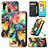 Leather Case Stands Fashionable Pattern Flip Cover Holder S02D for Samsung Galaxy M30s