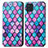 Leather Case Stands Fashionable Pattern Flip Cover Holder S02D for Samsung Galaxy M32 4G