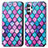 Leather Case Stands Fashionable Pattern Flip Cover Holder S02D for Samsung Galaxy M32 5G