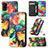 Leather Case Stands Fashionable Pattern Flip Cover Holder S02D for Samsung Galaxy M40S